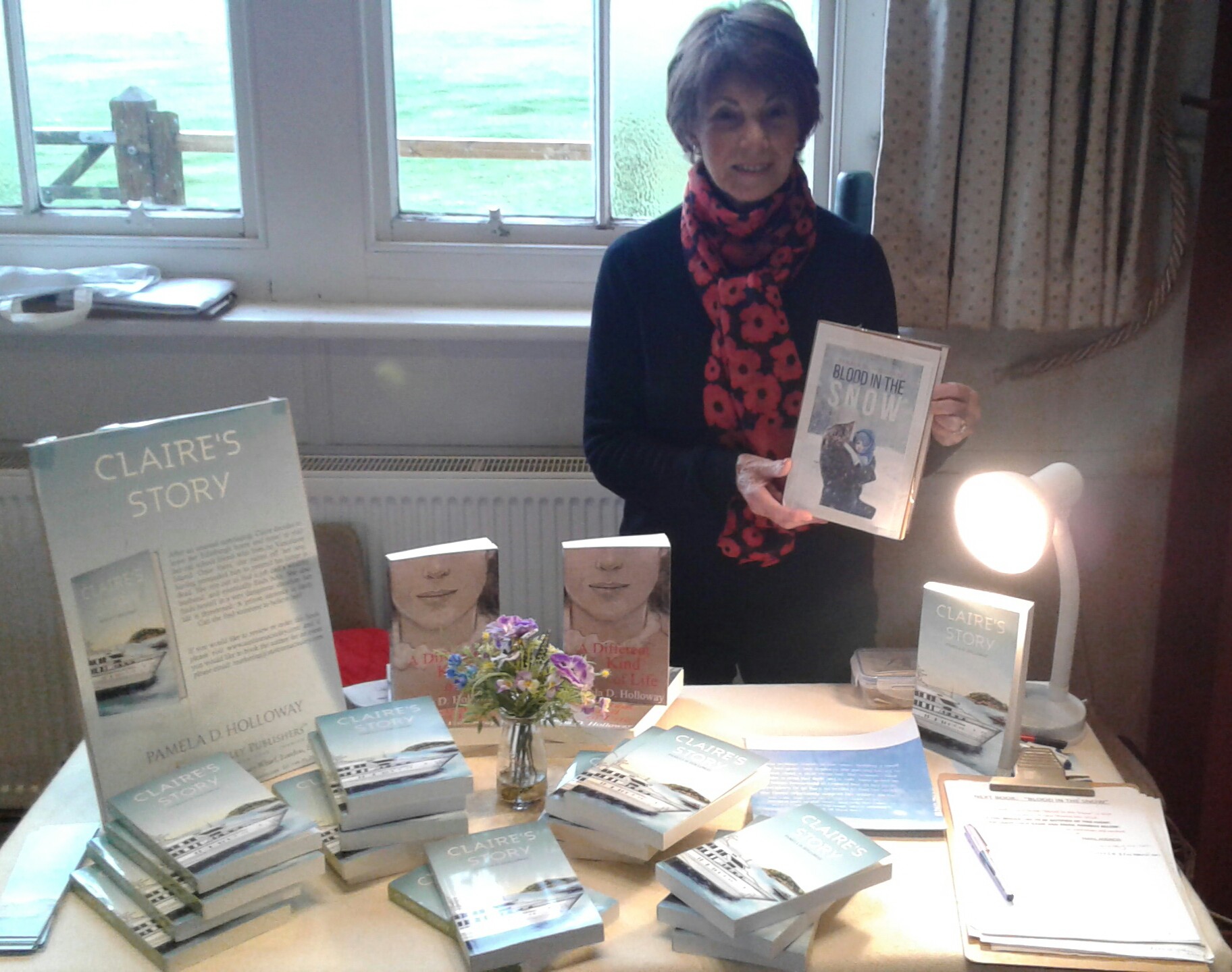 News: Book signing of ‘Claire’s Story’ by Pamela D. Holloway held at Winchelsea Christmas Fair
